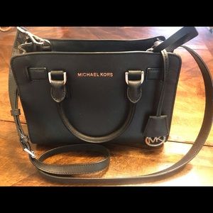 Micheal Kors black satchel purse